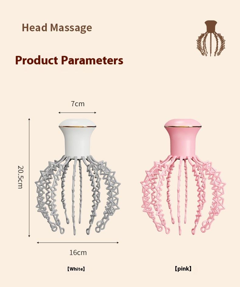 Product Introduction of Electric Head Massager Octopus Household Smart Head Therapy Machine Head Massage Instrument 18