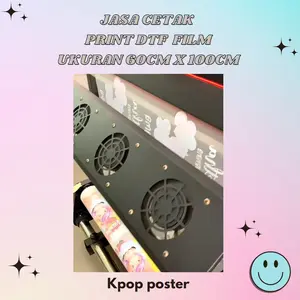Jasa Print Cetak Sablon DTF Meteran Lebar 60cm (Full Color)