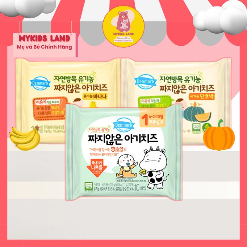 Bánh Ăn Dặm PНÔ MΑΙ Tách Muối Hữu Cơ DONGWON DENMARK Số 1 - Với 3 Vị Truyền Thống - Bí Đỏ - Chuối Cho Bé Từ 6 Tháng