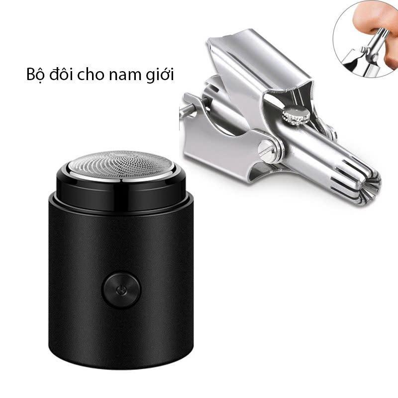  Máy Cạo Râu Mini LAKEN Đa Năng Sạc Pin Siêu Bền Đầu Cạo Chống Nước Tặng Kèm 1 Dụng Cụ Tỉa Lông Mũi 