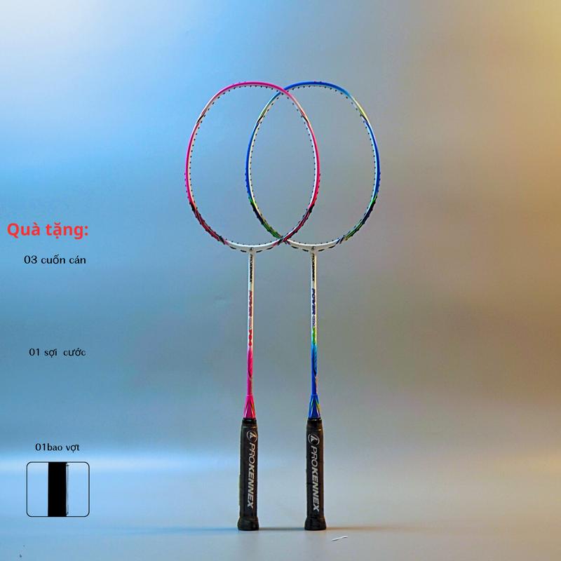 Vợt cầu lông chính hãng prokennex 704 có cước sẵn Titan Cán Vợt Nam Carbon Sport Cacbon