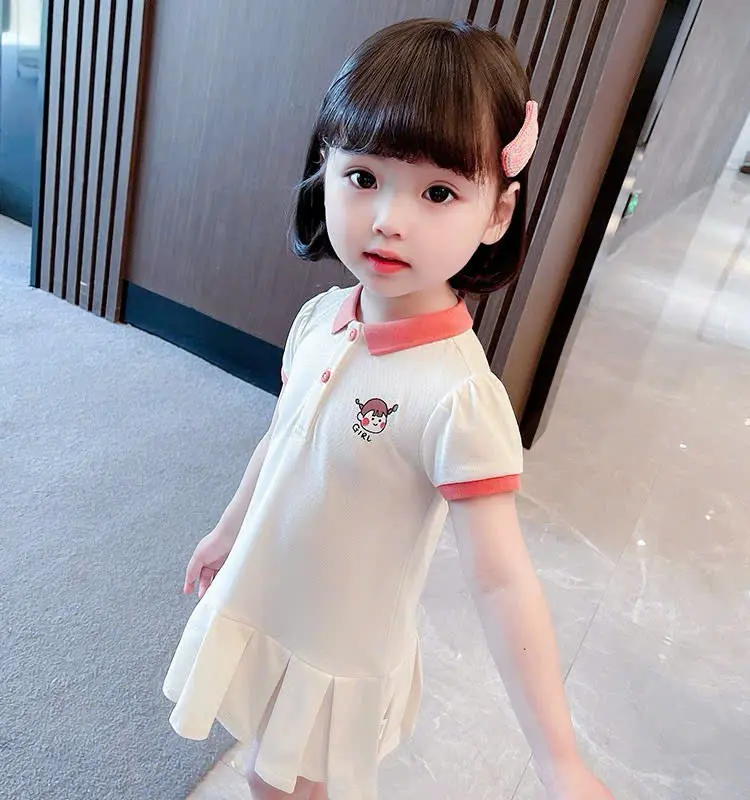 Váy cotton bé gái (9-35kg) đuôi cá bèo nhún, họa tiết xinh xắn nhiều màu