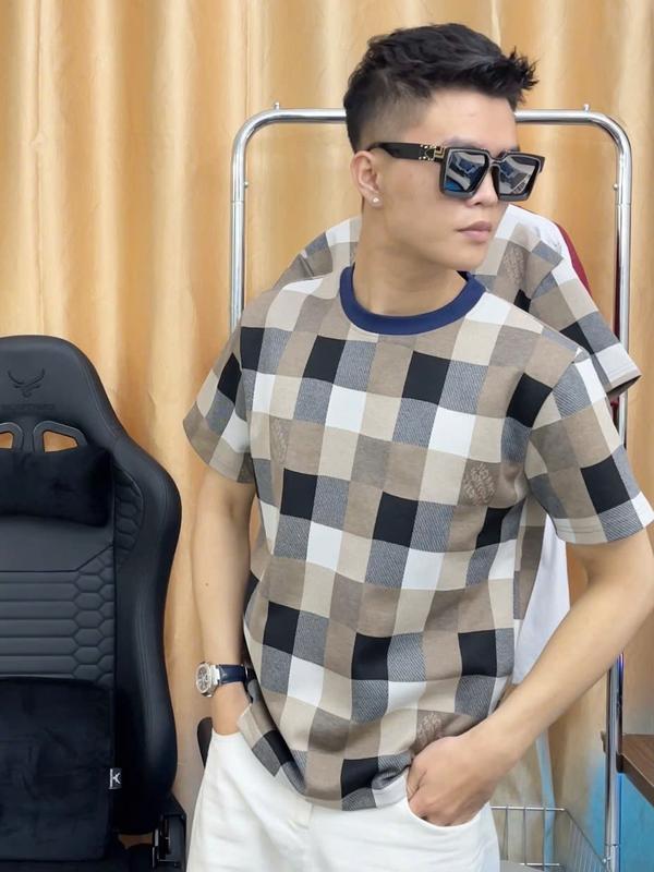 Áo Thun Nam Nữ Dệt CARO Dầy Dặn Hàng (VIP) QC 1