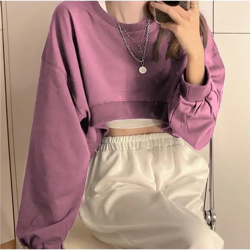 Sweater Crop top Korean style Fashion 5