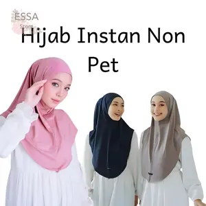 Hijab Instan Zaida Malay Syiria Non Ped Dewasa - Bergo Zaida Kerudung Tanpa Ped Nyaman Dewasa Syari