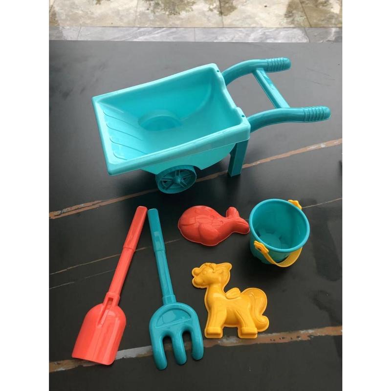 Product Introduction of Creative Multicolor Beach Toys Set Sand Mold Watering Kettle Sand Toy Bucket Shovel Outdoor Game Digging Sand Kit Gift 27