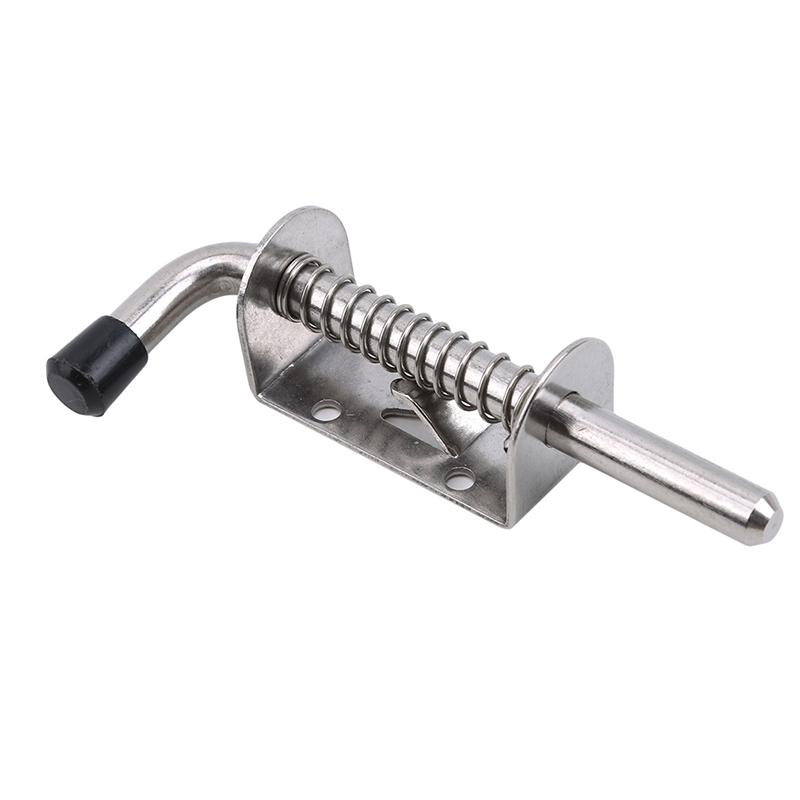 Product Introduction of FE Stainless Steel Spring Latch Heavy Duty Barrel Bolt Lock Loaded Latch Locking Gate Shed Door Garage 0