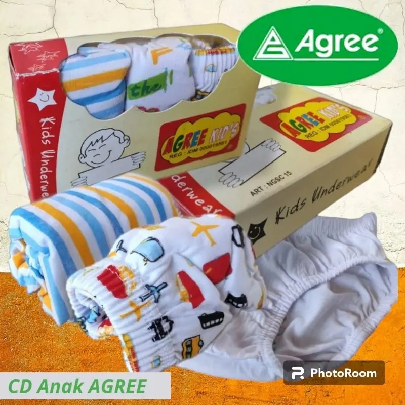 AGREE CD-NGS-C15 Set 3Pcs | CD Anak Cowok Agree 3 Motif | Celana Dalam Anak Laki-laki Bahan Katun | CD Anak Cowok Usia 1 s/d 9 Thn | Pakaian Dalam Anak | GUDANG DALEMAN Fashion 0