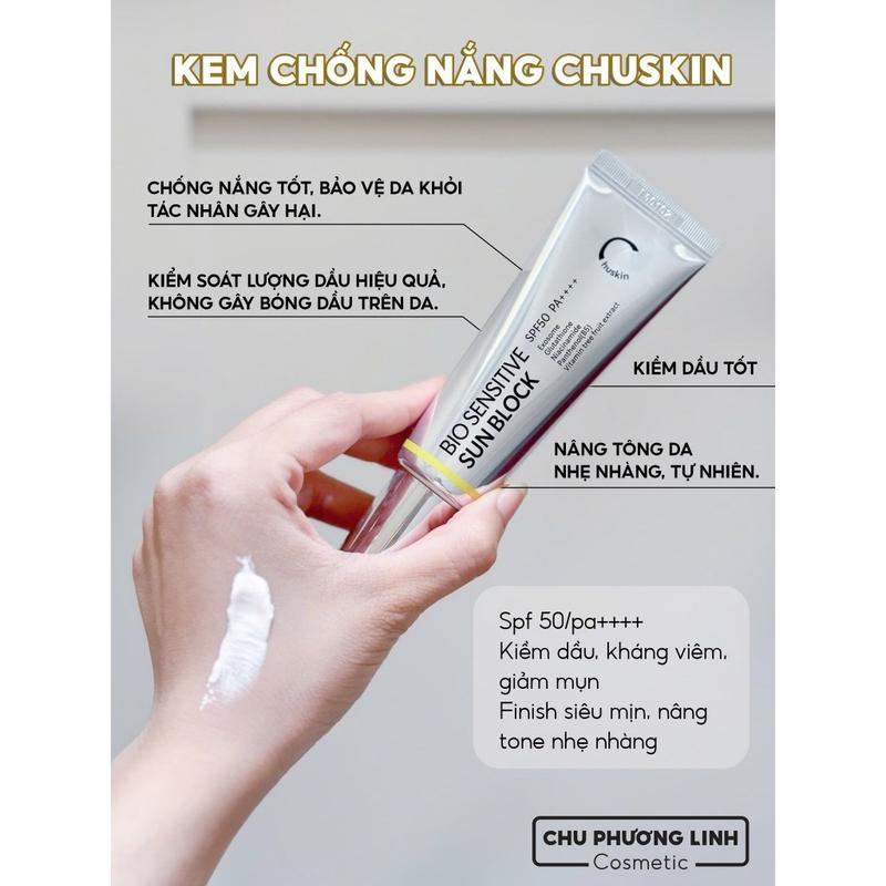  Kem Chống Nắng Nâng Tone đẹp SPF50+++ Chuskin MP0750 