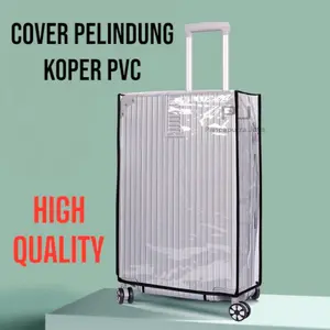 Cover Pelindung Koper Bagasi Luggage PVC Sarung Koper Ukuran Inch Waterproof Transparant