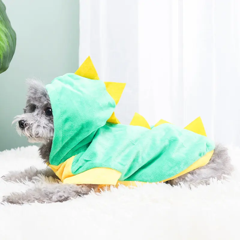 Cross-Border Universal Casual Dinosaur Pet Clothes Teddy Clothes Puppy Cat in Stock Wholesale Pet Clothing