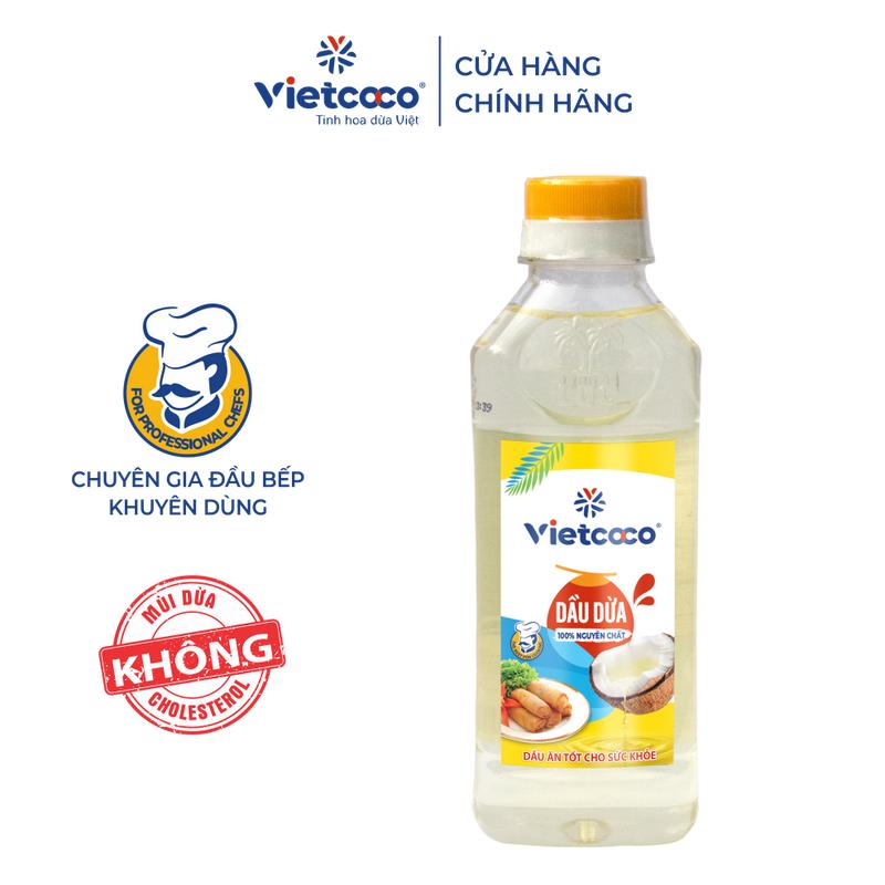 DẦU DỪA VIETCOCO COOKING OIL - 250ML - dầu dừa nấu ăn Bến Tre