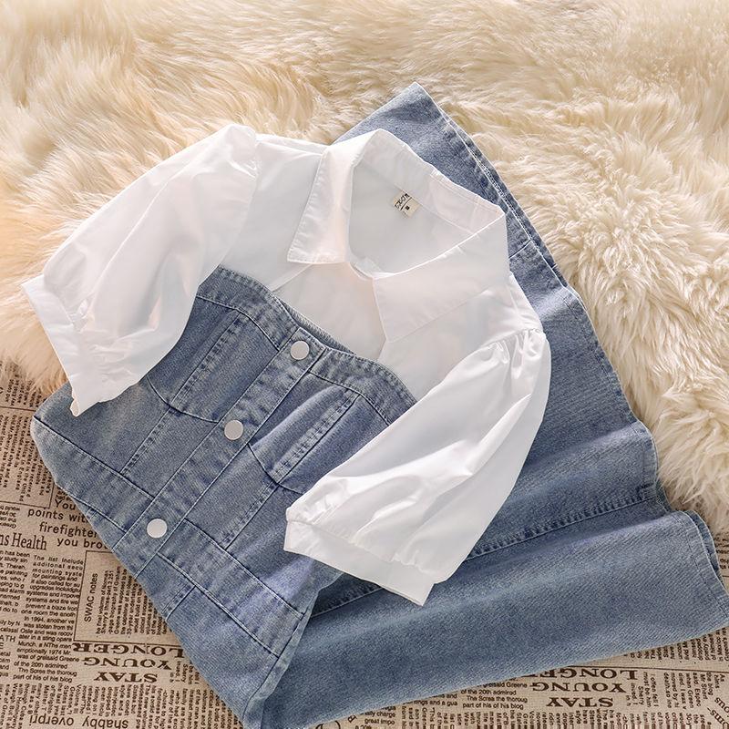 Váy Denim, Trang Phục Nữ Thời Trang, Ngoại Cỡ, Cô Gái Đầy Đặn, Bó Sát Eo, Thích Hợp Cho Học Sinh, Váy Mùa Hè Thêu, Cao Cấp, Váy Chữ A Tuyệt Đẹp 3