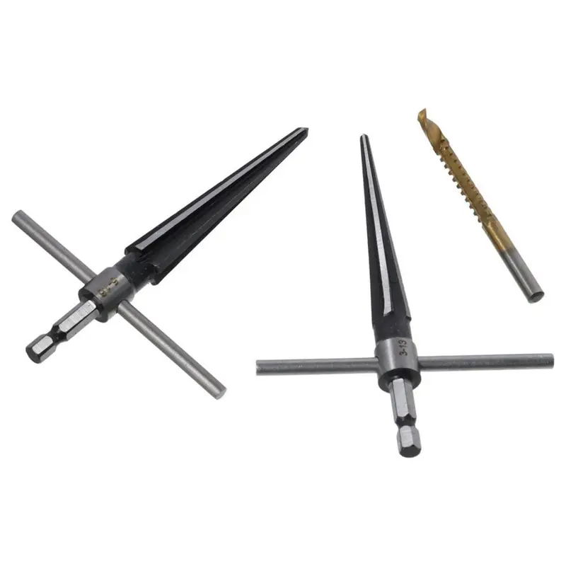 1 Bộ Mũi Khoan Cầm Tay 5-16Mm, Dụng Cụ Thay Thế, Tay Cầm Bạc 3-13Mm, Mũi Khoan Côn HSS, Bộ Mũi Khoan Côn 1