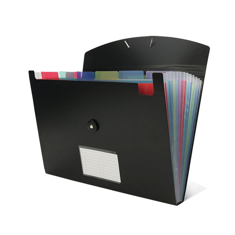File Folder Accordion Bag 7/13 Grid Portable Briefcase Multi-layer Insert Information Storage 8