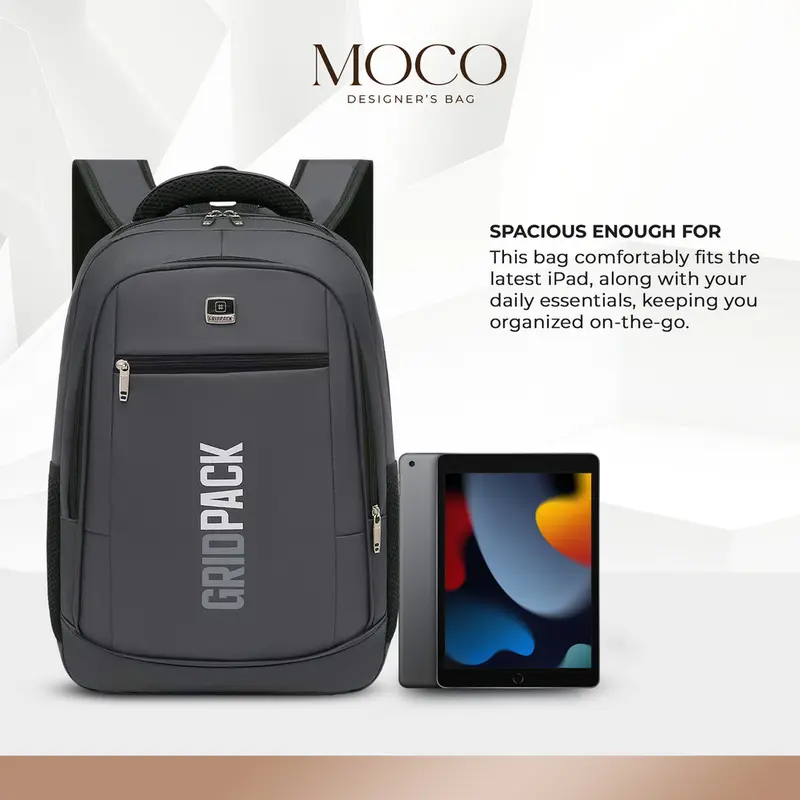 MOCO High-end Men's Multi.Compartmenteisure Backpack Large-capacity waterproof backpack BHYAV-4 3