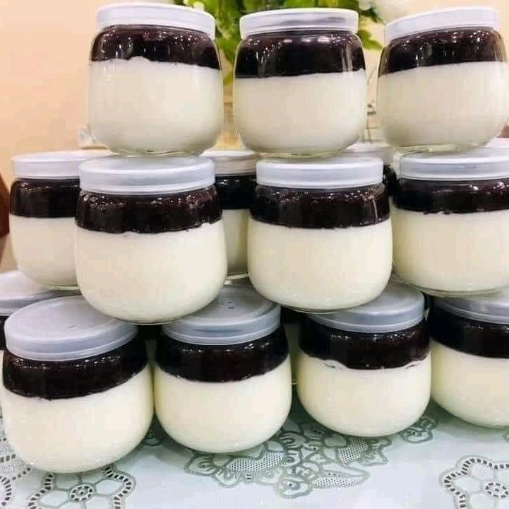Combo 12 hũ đựng sữa chua 200ml , hũ có nắp, đựng yến sào,pancake, caramen , thạch ,pubding,Đựng Đồ Ăn
