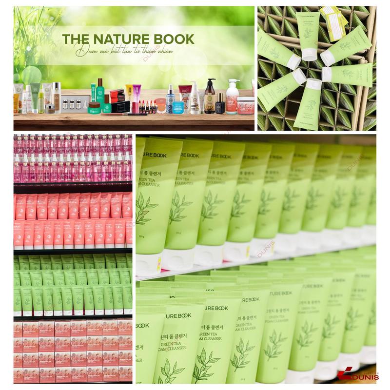 Sữa rửa mặt trà xanh Nature Book nhập khẩu Hàn Quốc chính hãnġ làm sạch sâu cho da khô da dầu mụn và da nhạy cảm phù hợp cho cả nam và nữ Women Tea sữa _ 3
