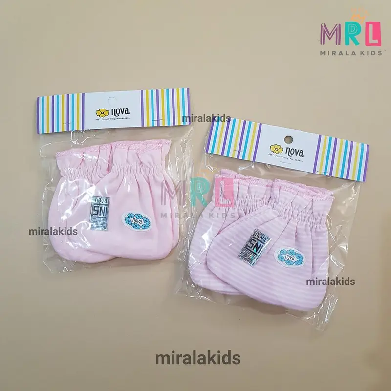 Nova STK Bayi SNI - Sarung Tangan dan Kaos Kaki Bayi seri Polos dan Motif 4