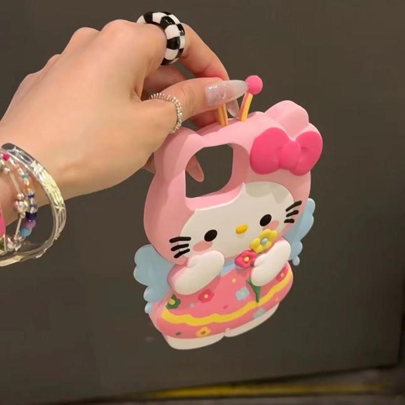 Ốp Điện Thoại Hello Kitty Cho Apple, Thiết Kế Hình Ong Hoa, Ốp Mềm Hoạt Hình, Thích Hợp Cho Apple 15Promax, Apple 14pro13, Apple 12 Pro11, Bán Chạy Tại Cửa Hàng 4
