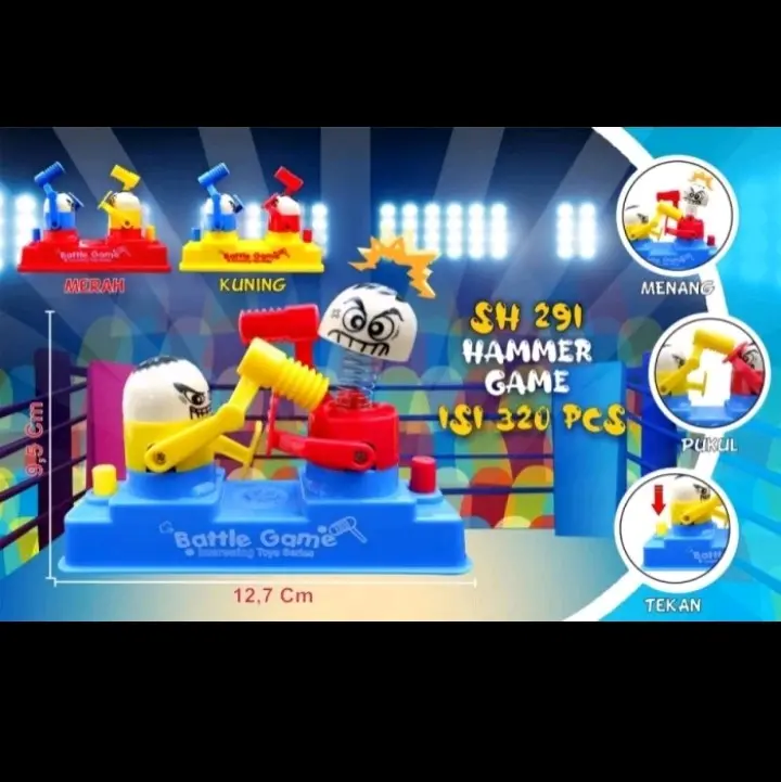Mainan Seru Hammer Game Pencet Pukul 0