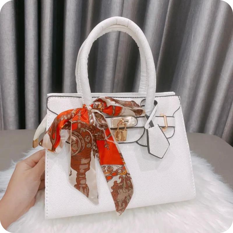 Product Introduction of {kèm khăn} Túi Xách Tay,túi trung niên,Đeo Chéo Công Sở Cao Cấp khóa mạ vàng Bag Nữ 6