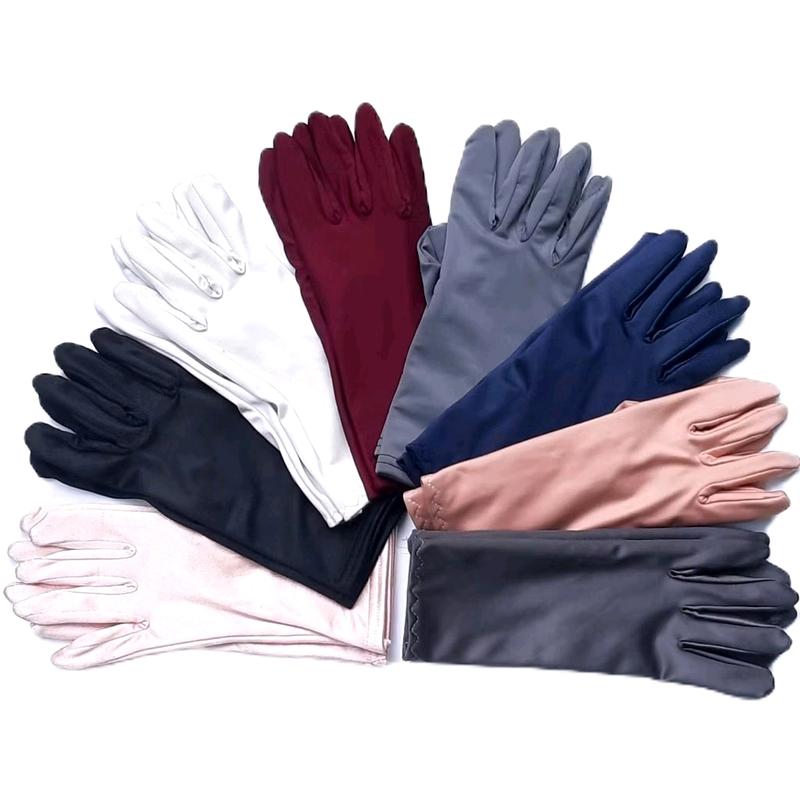 Gang tay chống nắng 2 lớp cotton dầy, 4 chiều màu trơn Minh Anh Home