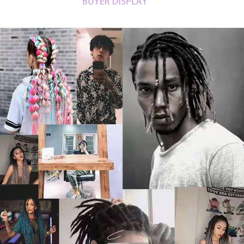 Product Introduction of Easy Braid Big Braid EZ Low Temperature Silk Soft Chemical Fiber EZ Africa Dreadlocks European and American Style Wig Factory Wholesale 11