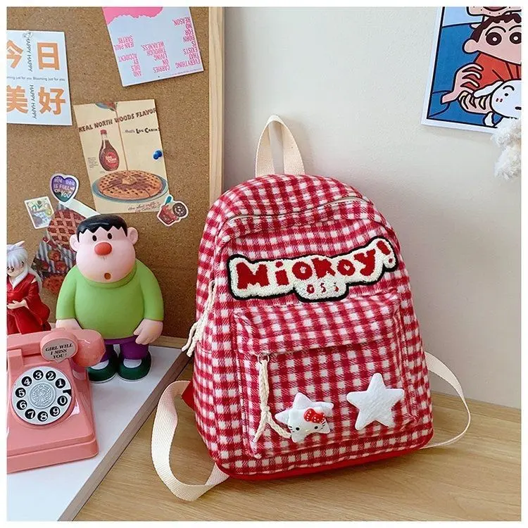 American Retro Backpack Canvas Bag Large Capacity Bag Backpack Schoolbag Fashion Women's Bag Bags
