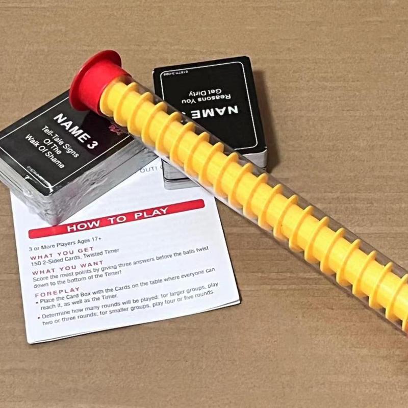 Game Cards for Party Festive Reunion, 1 Set 5 Seconds Funnel Game Cards, Fun Speed Board Game for Adults, Families, Friends, Couples, Casual Game Toys, Interactive Game Props 4