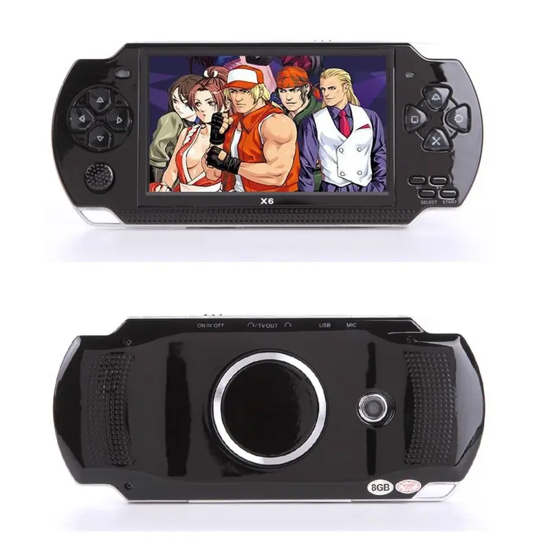 Máy Chơi Game Cổ Điển, Màn Hình 4.0 Inch, Bộ Nhớ 8gb, Tích Hợp 1500 Trò Chơi, Tương Thích Với Nhiều Máy Mô Phỏng, Tay Cầm Chơi Game Cổ Điển, Thích Hợp Cho Trẻ Em, Có Mp3 / Mp4 / E-book, Thiết Bị Trò Chơi TV, Spring1 Chơi Điện Tử Nghe Nhạc 6
