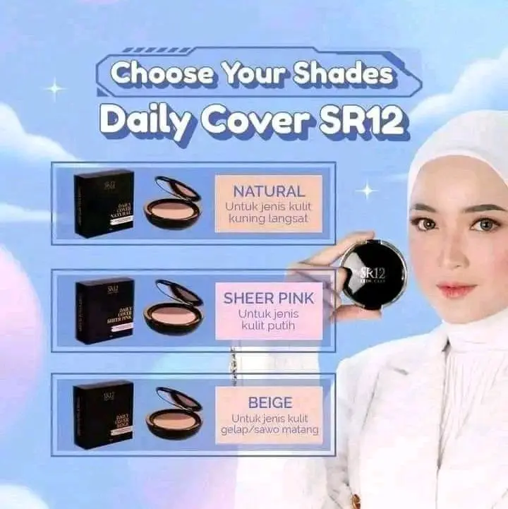 DAILY COVER SR12 BEDAK TAHAN LAMA TAHAN LUNTUR