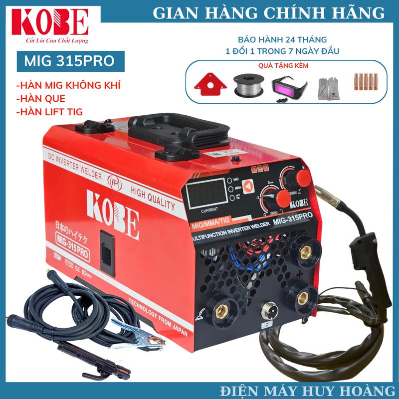 Máy hàn MIG KOBE 315 PRO chính hãng cao cấp Tặng Full phụ kiện , máy hàn mig 3 chức năng sử dụng gia đình và thợ