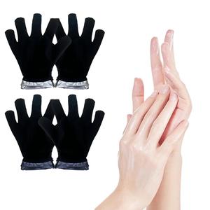 Spa Coated Hand Gloves, 2 Counts Moisturizing Hand Gloves or Foot Cover, Hand Care Training Gloves, Exfoliating Gloves for Women & Men