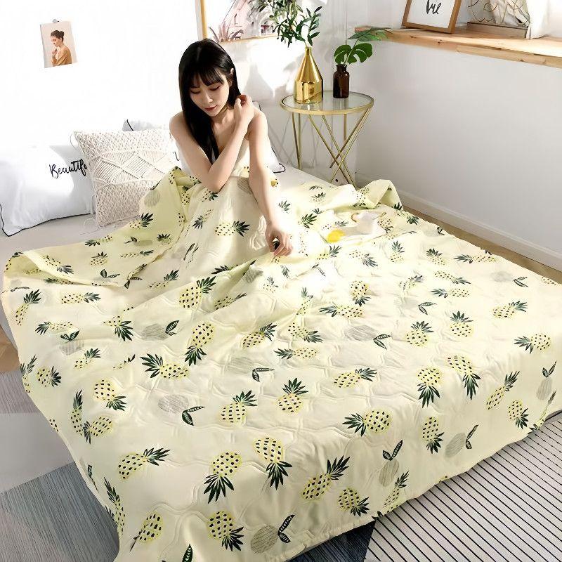 Chăn Điều Hòa Mùa Hè, Chăn Mỏng Có Thể Giặt Bằng Máy, Đơn, Đôi, Ngoại Cỡ, Dành Cho Học Sinh 5