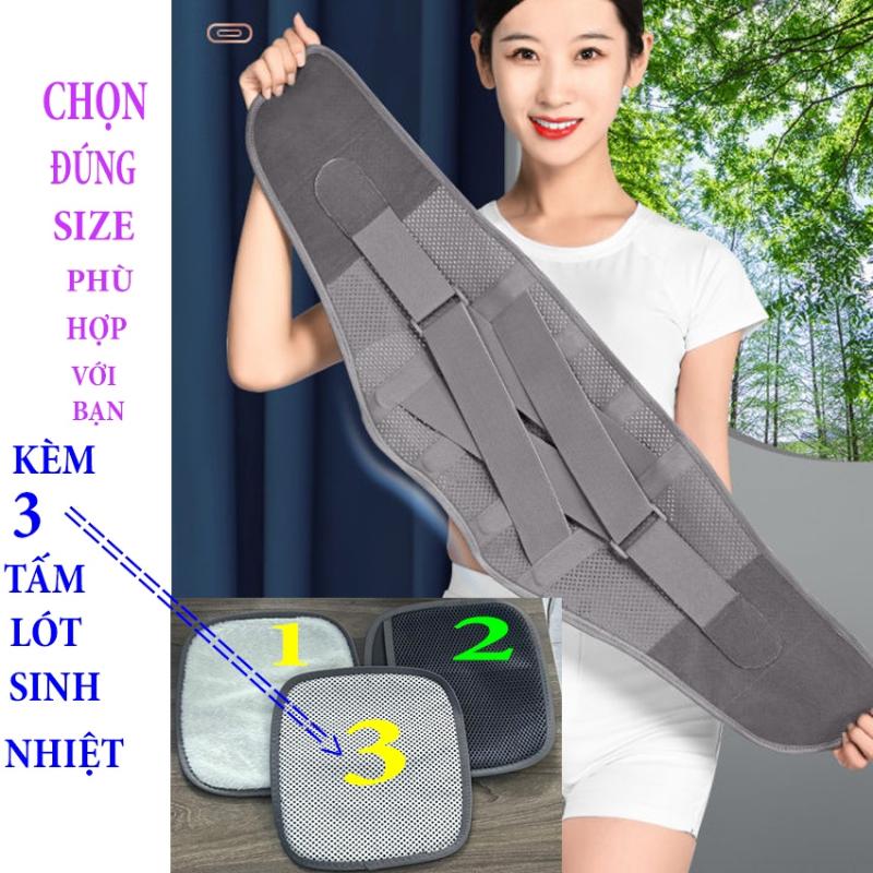 [HCM] Đai thắt lưng hỗ trợ cột sống -Đai cho người đau lưng, thoát vị đĩa đệm thoái hóa đốt sống - Hàng chất lượng cao. 0