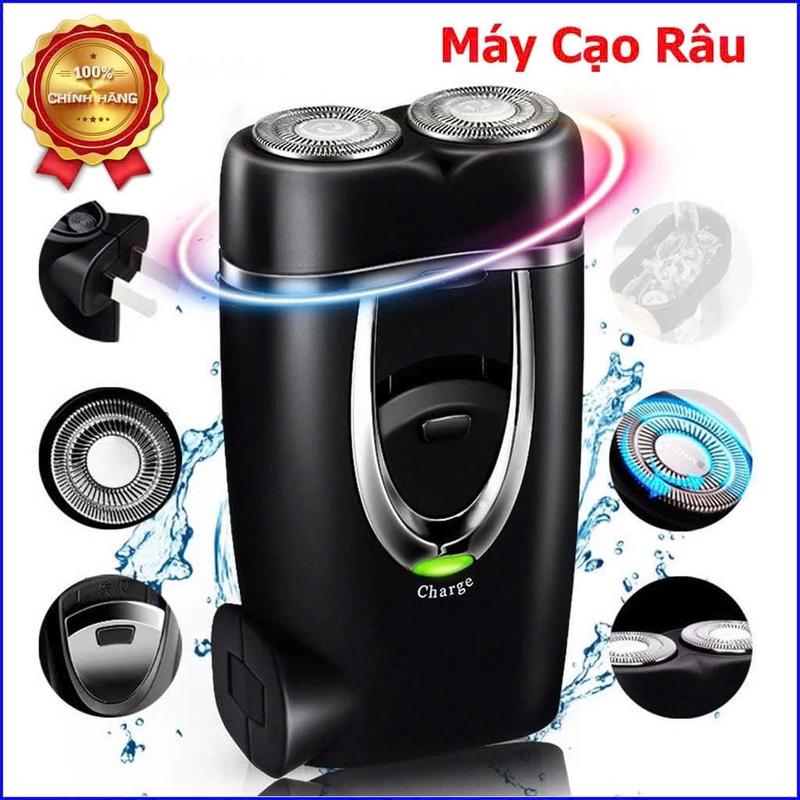 Máy cạo râu nam 2 lưỡi mài tự bén , sạc điện 220v trực tiếp dễ dàng tiện lợi - LK 188