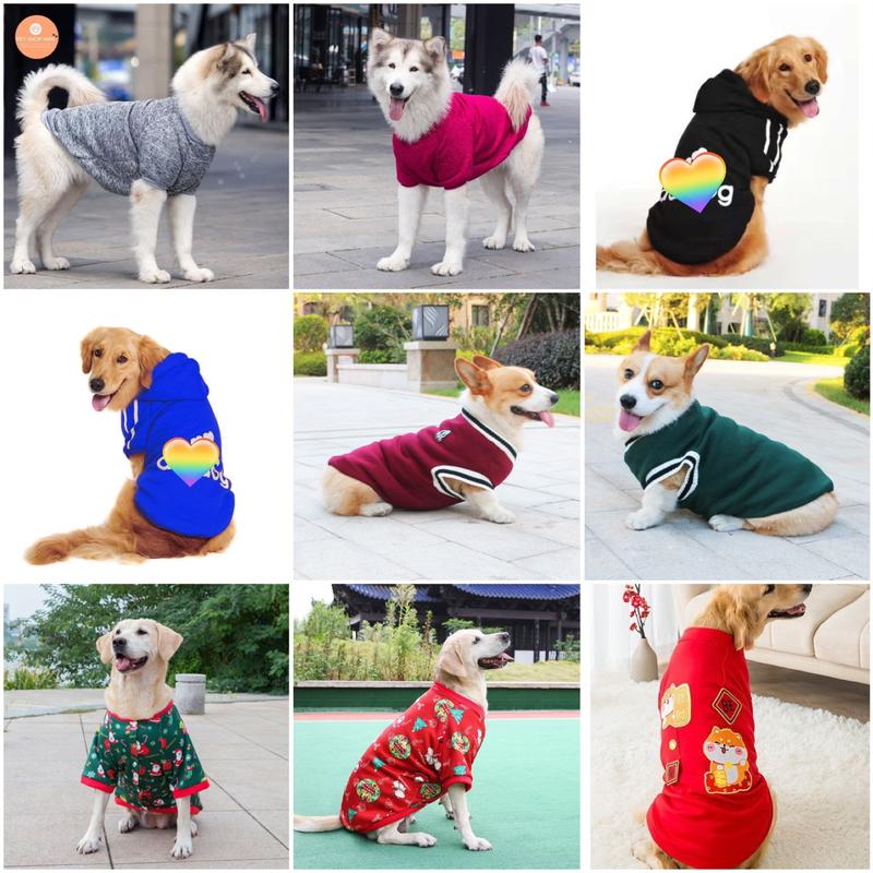 9kg-50kg Áo mùa đông cho chó to áo ấm dành cho thú cưng size lớn