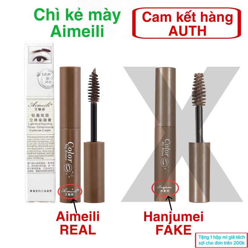 Chì kẻ lông mày AIMEILI với đầu kẻ tiện lợi chống thấm nước không nhoè lâu trôi