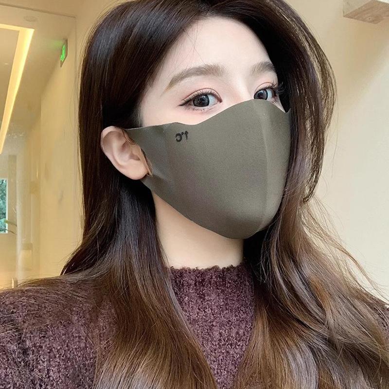 Product Introduction of 1 Pc Warm Windproof Mask Winter Women Men Solid Color Outdoor Adjustable Face Mask Sunscreen Cycling Running Mask Fashion Accessories 34
