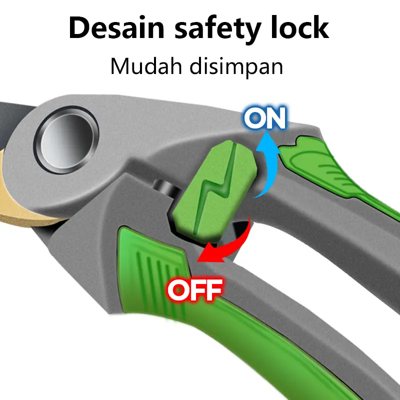 ISKU Gunting Dahan 8 Inch Dan Ranting Bunga Tanaman Gunting Kebun/Pruning Shears Alat Potong Dahan Gunting Tanaman 5
