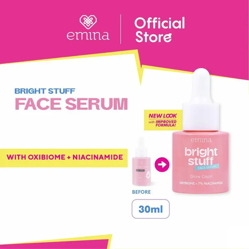 [Creator's PIck] [MUST HAVE] GLOW COMPLETE KIT EMINA BRIGHT STUFF ISI 6 (Micellar Water, Face Wash, Toner, Serum, Moisturizing Cream, Sunscreen Amino Vitamin C) Paket Lengkap Cerah Lembap Glowing 1