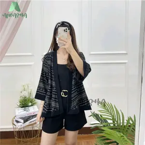 CARDIGAN KIMONO TRIBAL / Cardigan wanita bahan katun Rayon ORY BY Toko Anfasha