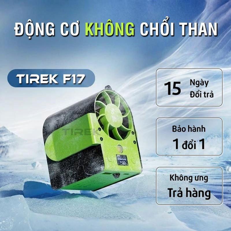 Quạt Mini Đeo Thắt Lưng Tirek F17 - Động Cơ Không Chổi Than - Quạt Làm Mát Lưng. Chạy 12-32h. Sạc Dự Phòng 15000mAh