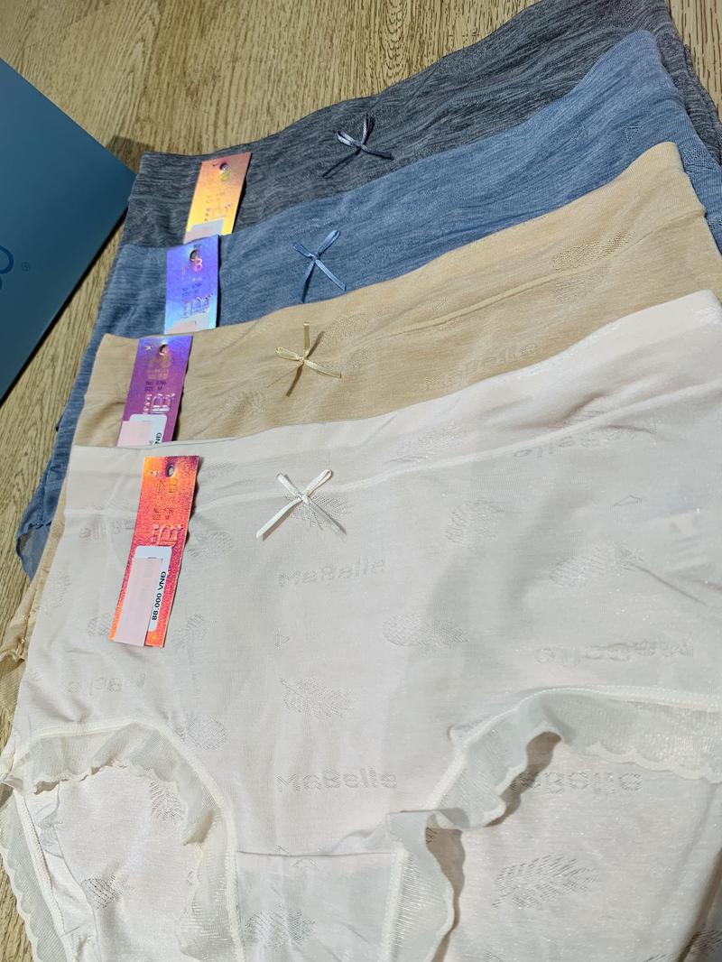 Product Introduction of [Chính hãng] 8766 quần lót MB Mabelle nữ cạp cao lá in chìm 45-70kg mềm mịn co dãn tốt Women 2