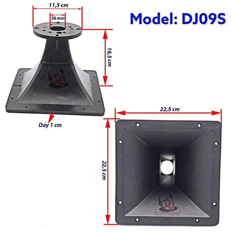 phểu trép kèn, phểu loa 01 cái họng loa nhựa 22X22, hong loa trep, hong loa, array, hong loa trep 750, họng treble Phụ Kiện