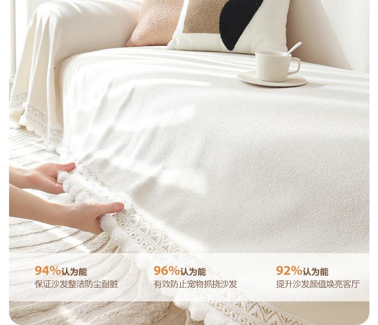Product Introduction of New Cream Style Teddy Velvet Universal Sofa Cover for All Seasons, Full Coverage, Non-Slip Integrated Leather Sofa Cover 19