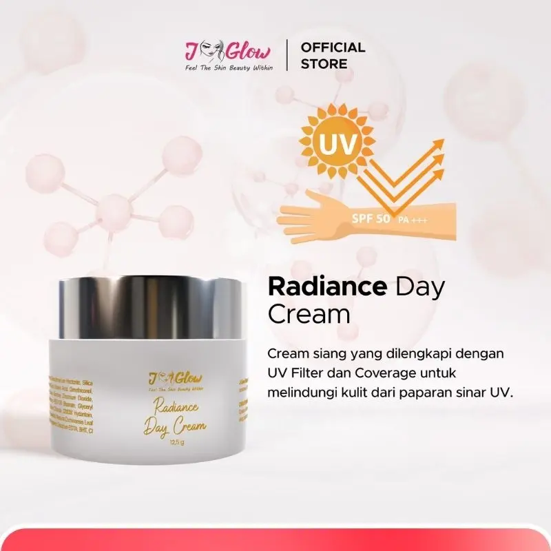 JGLOW Super Whitening Radiance Mencerahkan Kulit Wajah Facial Pencerah Niacinamide dan Perawatan Anti Aging 5