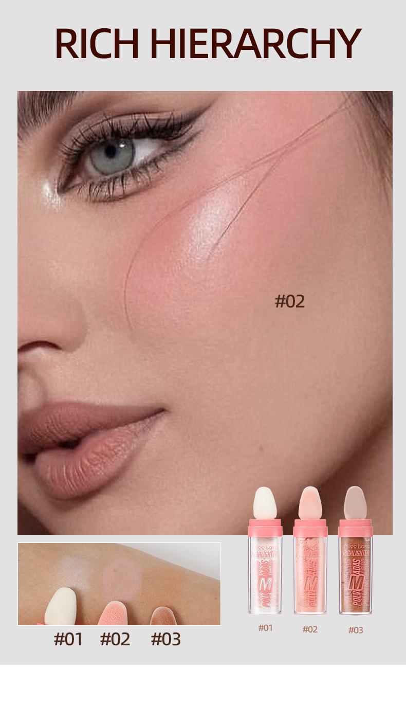 Product Introduction of Fairy Highlight Pat Powder Full Body Highlight Brightening Natural Three-dimensional Contouring Blush 3