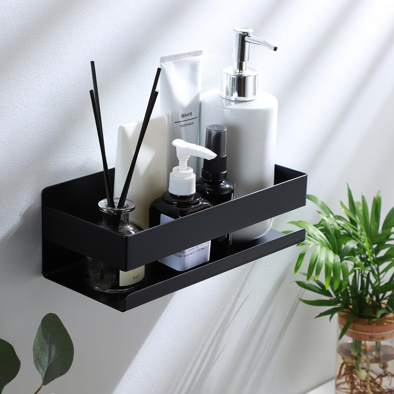 1pc Modern Wall Mounted Anti Rust Storage Rack, Self-Adhesive, - TikTok ...